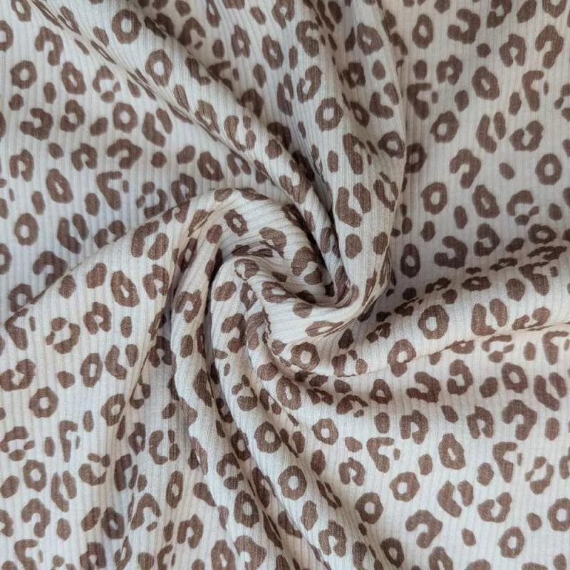 Ribjersey Leo beige 760 schmale Rippen